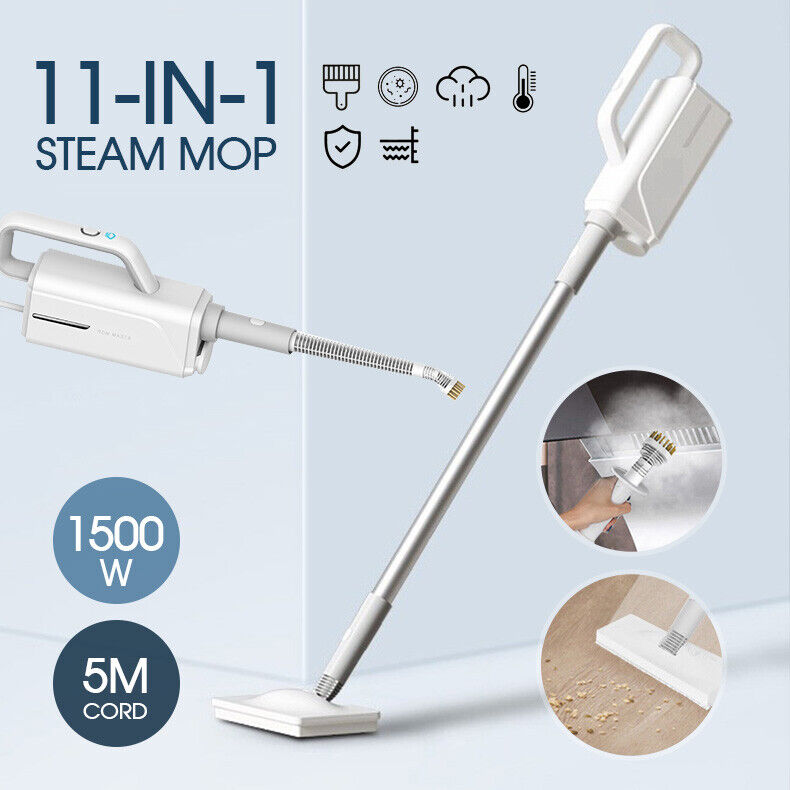 11 In 1 Steam Mop Cleaner Floor Carpet Steamer Cleaning 1500W