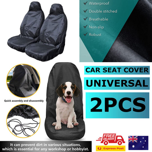 2PCS Pet Car Seat Throw Over Cover Protector Premium Back Waterproof Nonslip Mat