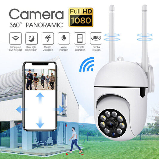 1080P WIFI IP Camera Wireless CCTV HD PTZ Smart Home Security IR Cam Outdoor