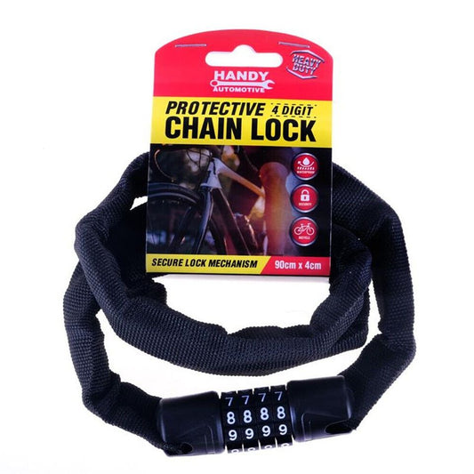 Heavy Duty Chain Lock Security 4-Digit Combination Bike Bicycle Motorcycle 90cm