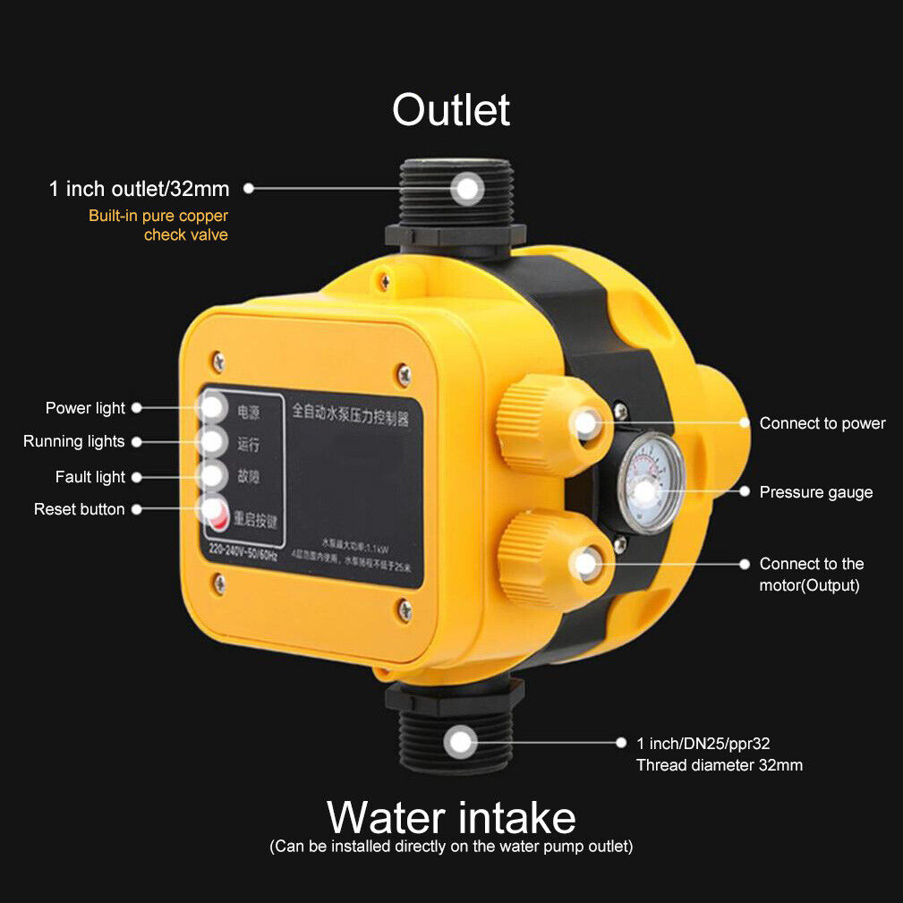 Automatic Water Pump Controller Pressure Electric Switch