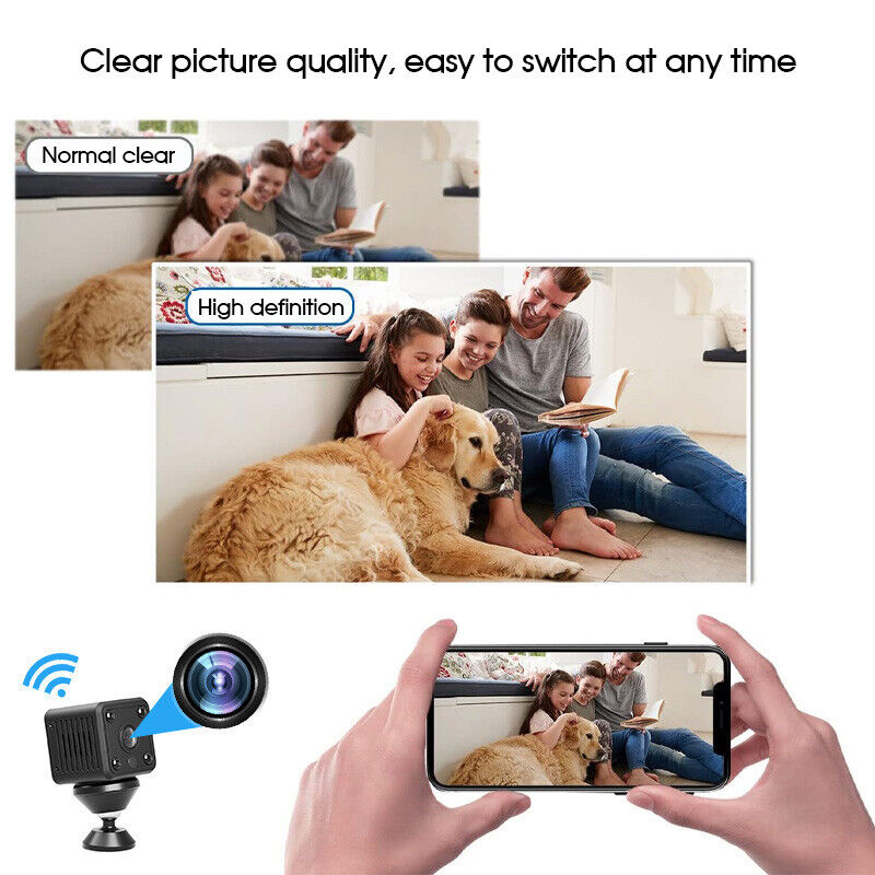 4K HD Mini WiFi Wireless IP Hidden Spy Camera Cam Network Monitor Night Vision