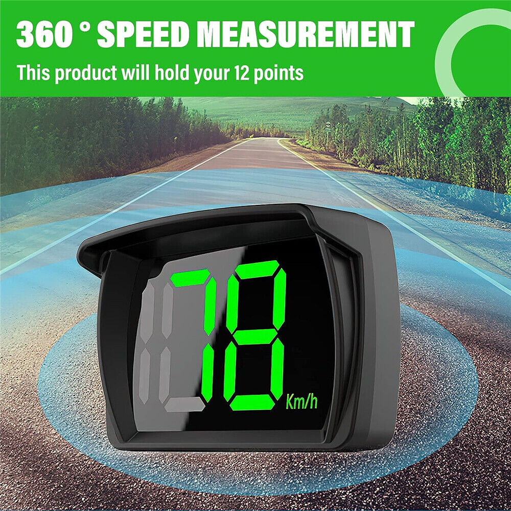 Car Digital GPS Satelite Speedo Speed Meter KMH HUD Head Up Display Universal