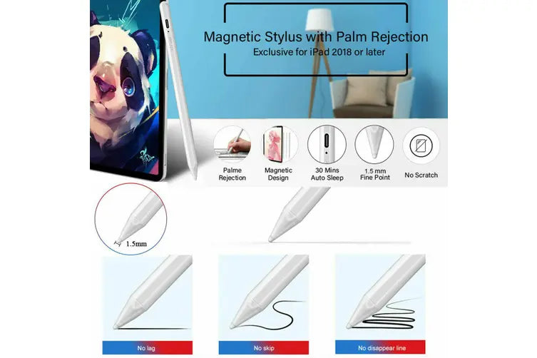 Pencil Pen for Apple iPad 6th/7th/8th/Mini 5th/Pro 11&12.9''/Air 3rd Gen Stylus