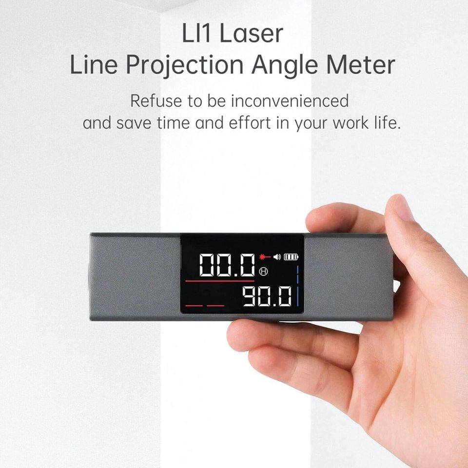 Dual Laser Leveler Protractor Digital Inclinometer Angle Measure Leveling Meter Tool Brand New