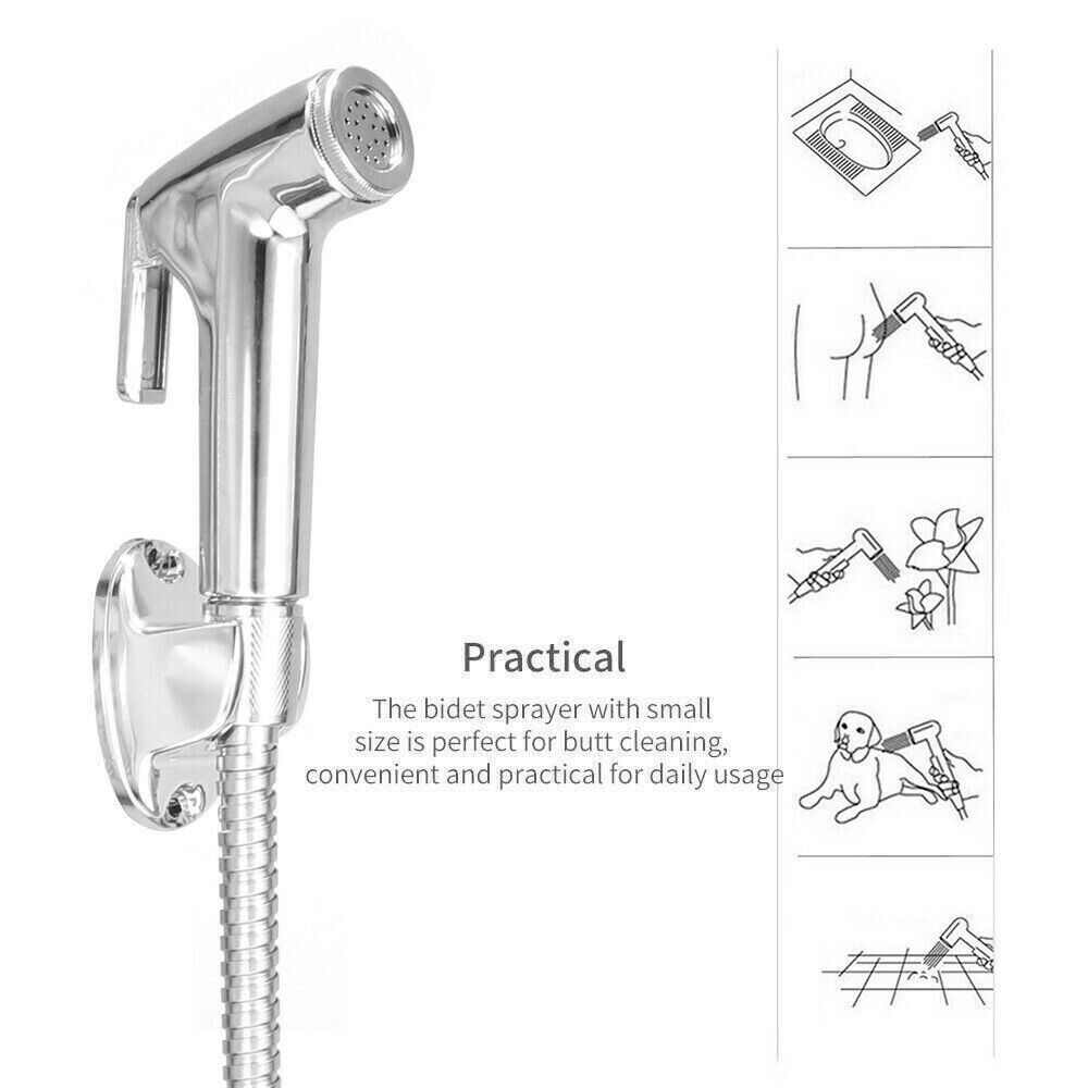 Bidet Douche Toilet Spray Shattaf Shower Head Hose Sprayer Kit Hand AU