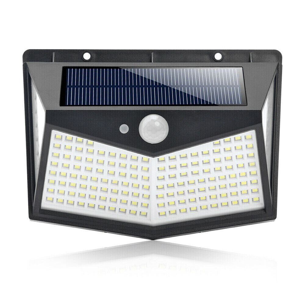 212 LED Solar Powered PIR Motion Sensor Light Garden Outdoor Security Lights