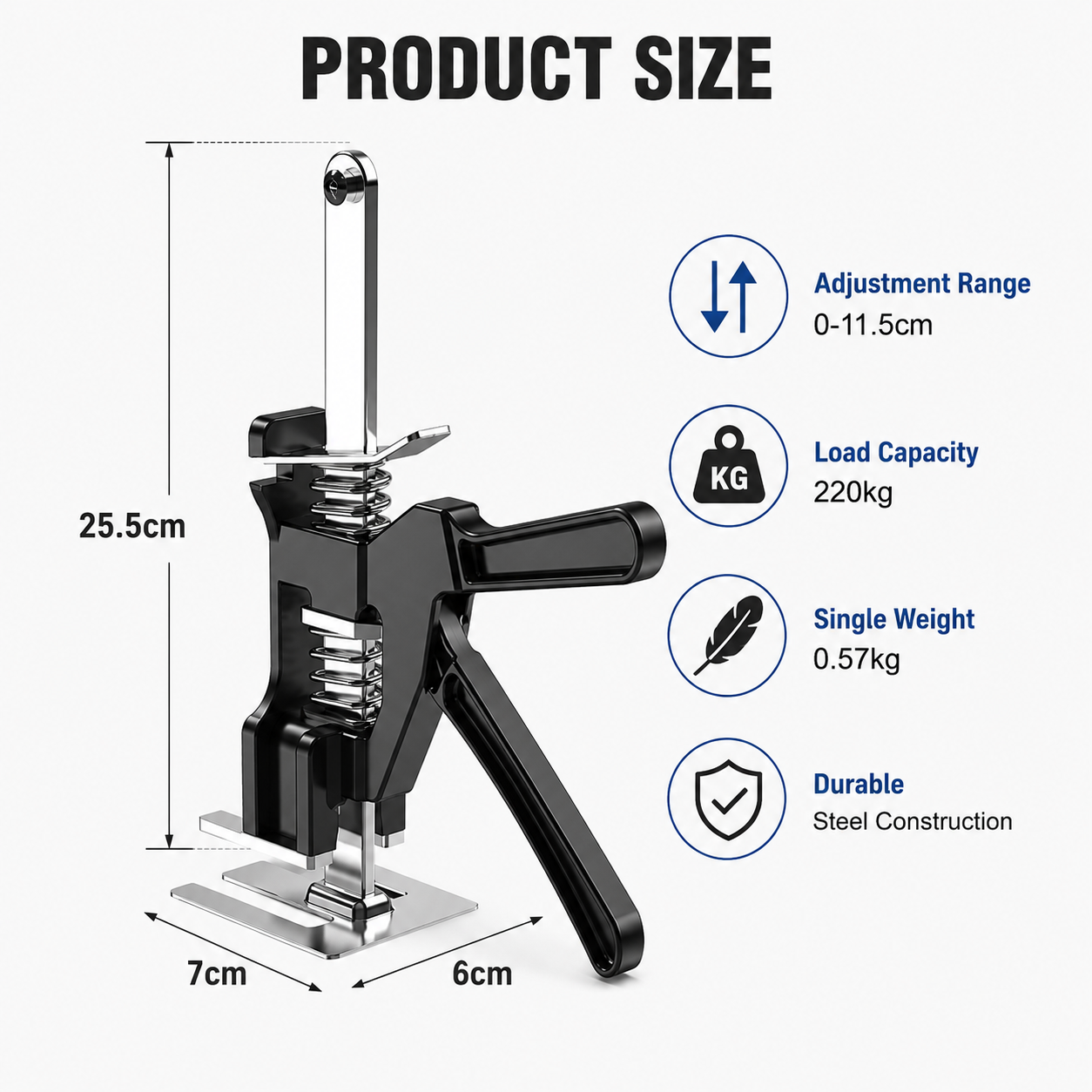 Labor-Saving Arm Effort Elevator Board Lifter Cabinet Jack Door Use Hand Tool AU