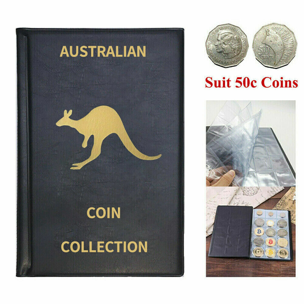 240 Holders Coin Collection Album Book Folder Storage Collecting Penny Pocket AU