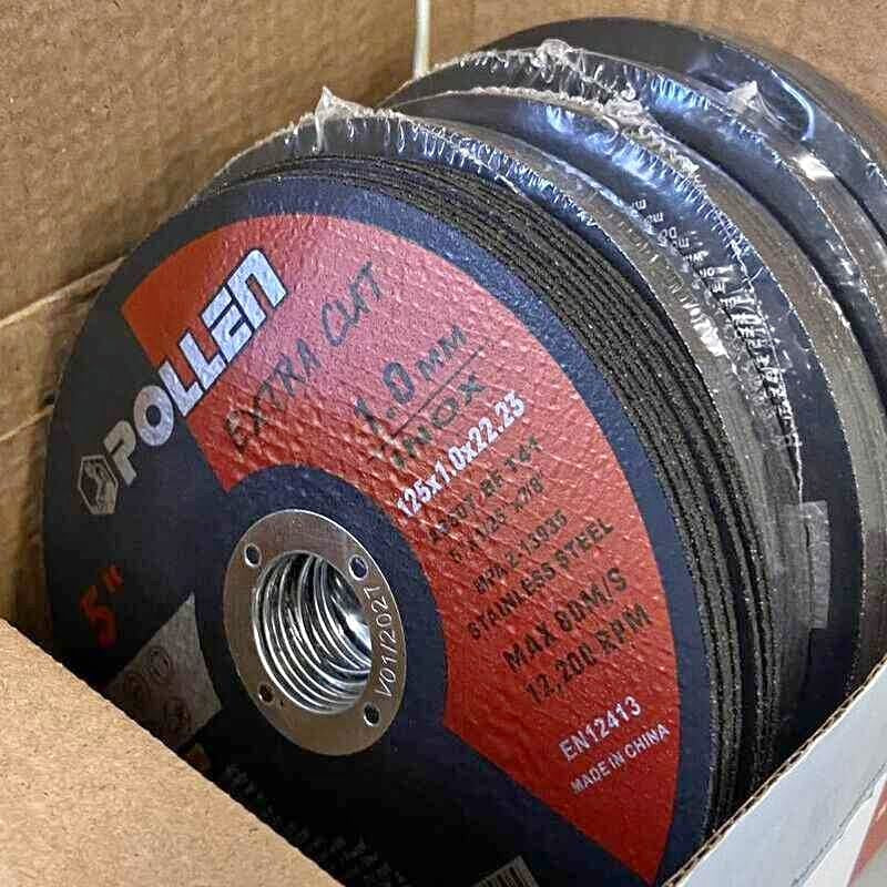 50pc 5" 125mm Angle Grinder Cutting Discs - Thin Cut Off Wheels Disks for Metal