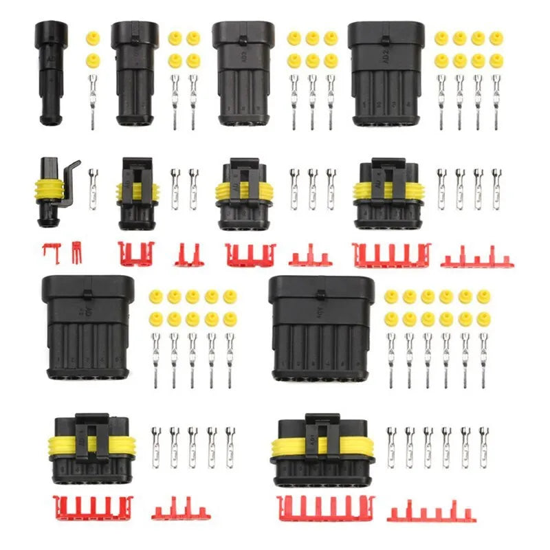 708Pcs Car Automotive Waterproof Electrical Wire Connector Plug 1-6 Pin Kit AU