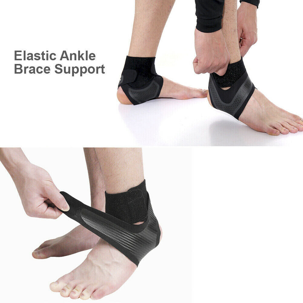 NEW Adjustable Sports Elastic Ankle Brace Support Basketball Protector Foot Wrap