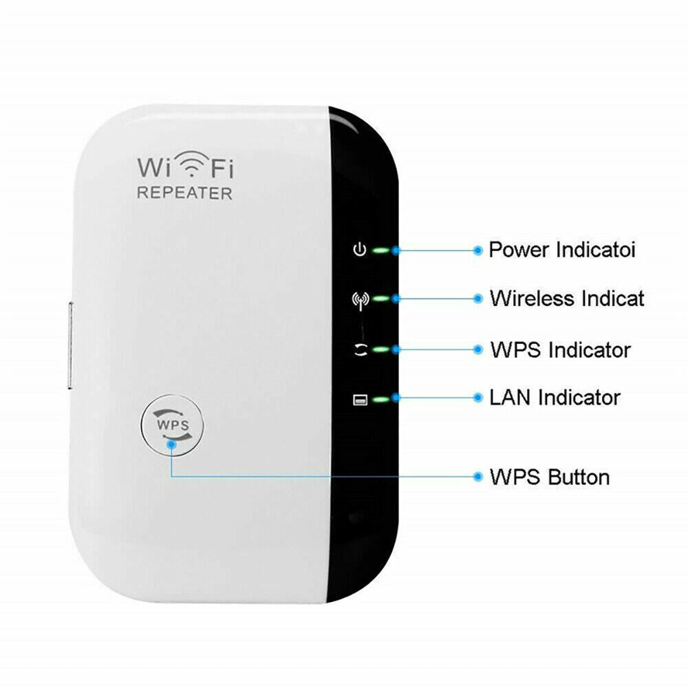 300Mbps Wifi Extender Repeater Range Booster Wireless-N 802.11 AP Router AU Plug