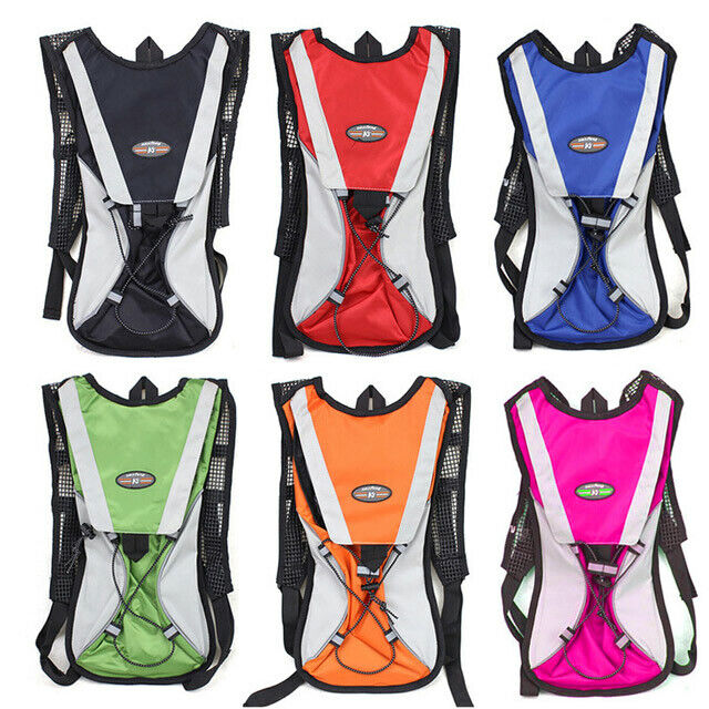 Hydration Pack + 2L Water Bag Hiking Camping Bicycle Backpack Bladder Cycling