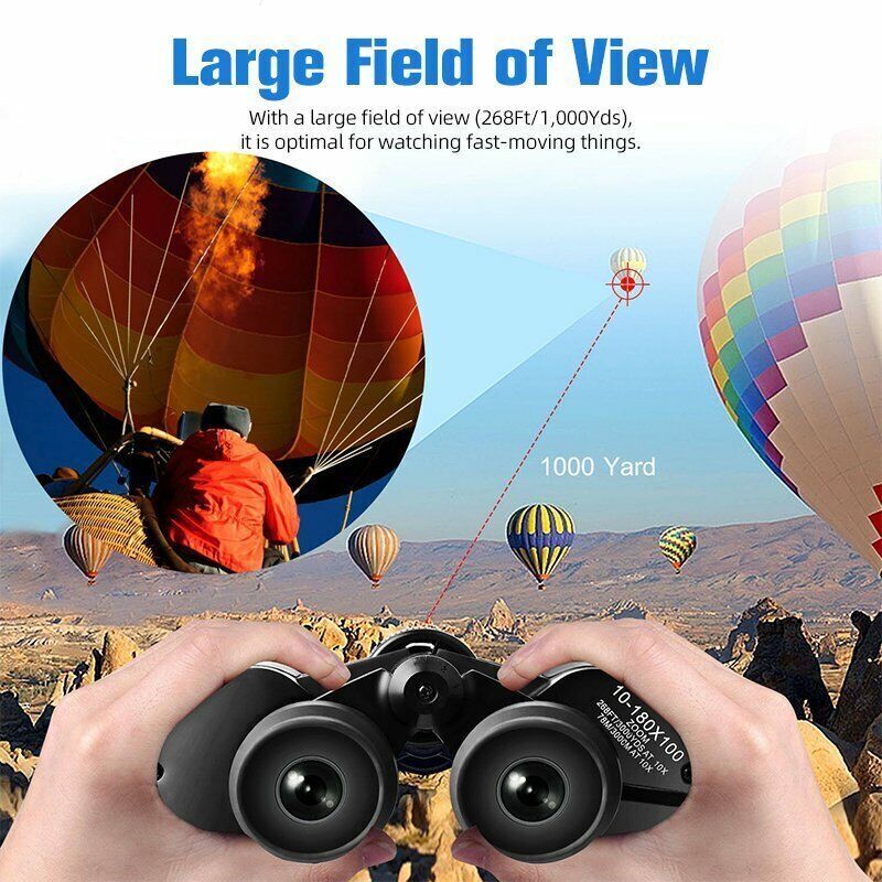 180x100 Zoom HD Hunting Binoculars Night Vision Bird Handheld Telescope Outdoor