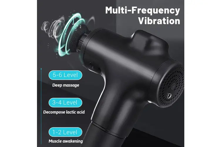 4 Heads Massage Gun Deep Tissue Percussion Massager Muscle Vibrating Relaxing