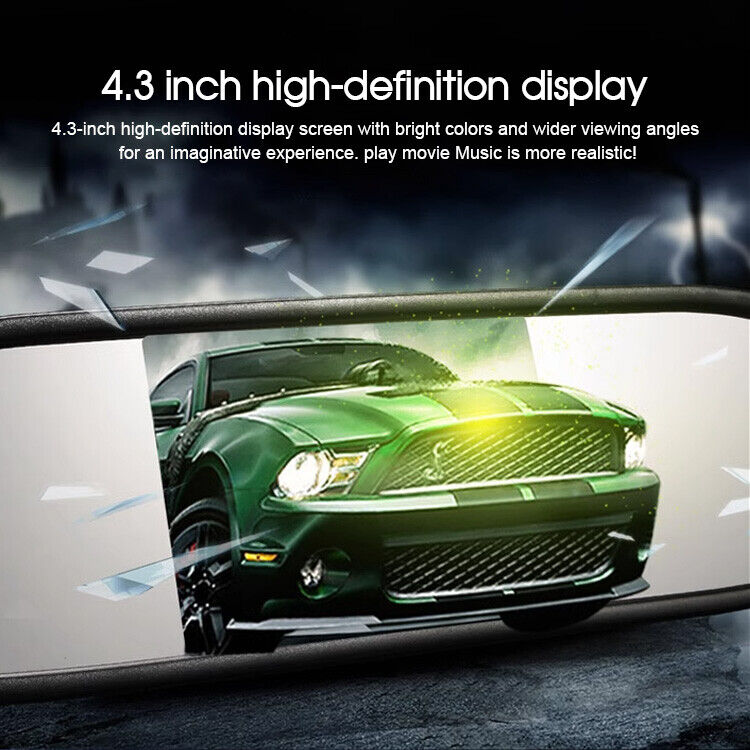 Reverse Camera Night Reversing Camera Rear View Mirror Kit Waterproof HD Monitor