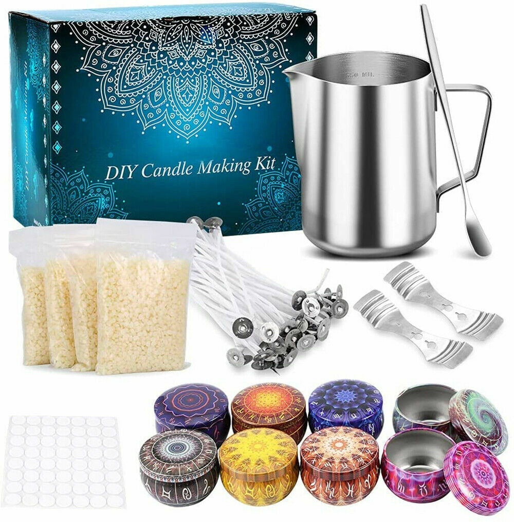 DIY Candles Making Kit Soap Craft Tool Set Pouring Melting Pot Wicks Wax Gift AU