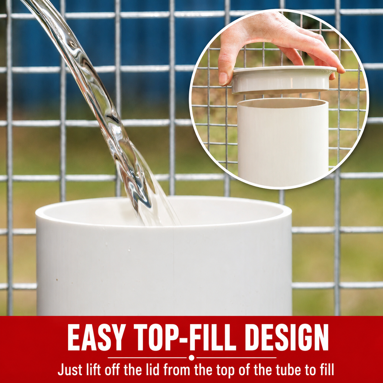 Automatic Poultry Feeder & Water Drinker Set Chicken Coop 3KG 4L