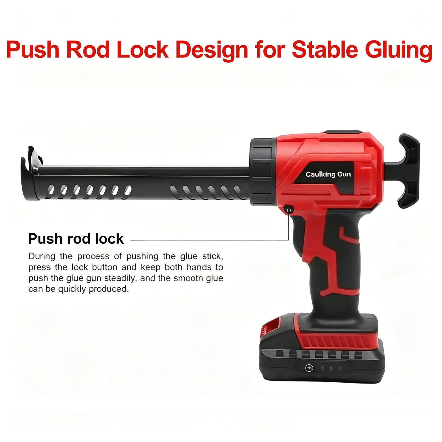 New Cordless Electric Grout Gun 20V Max with Adjustable Speeds for Sealant & Glue
