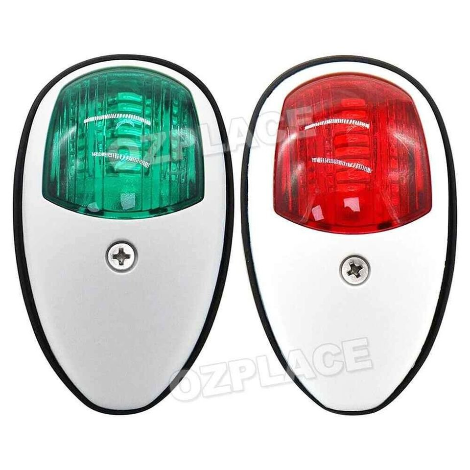 2x LED Navigation Lights Nav Lamp Side Mount Port Starboard Marine Yacht Boat