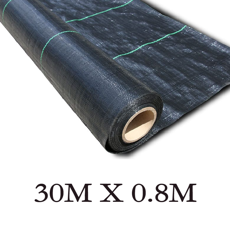 20/30/50/100m Weedmat Weed Control Mat Matting Woven Fabric Plant PE