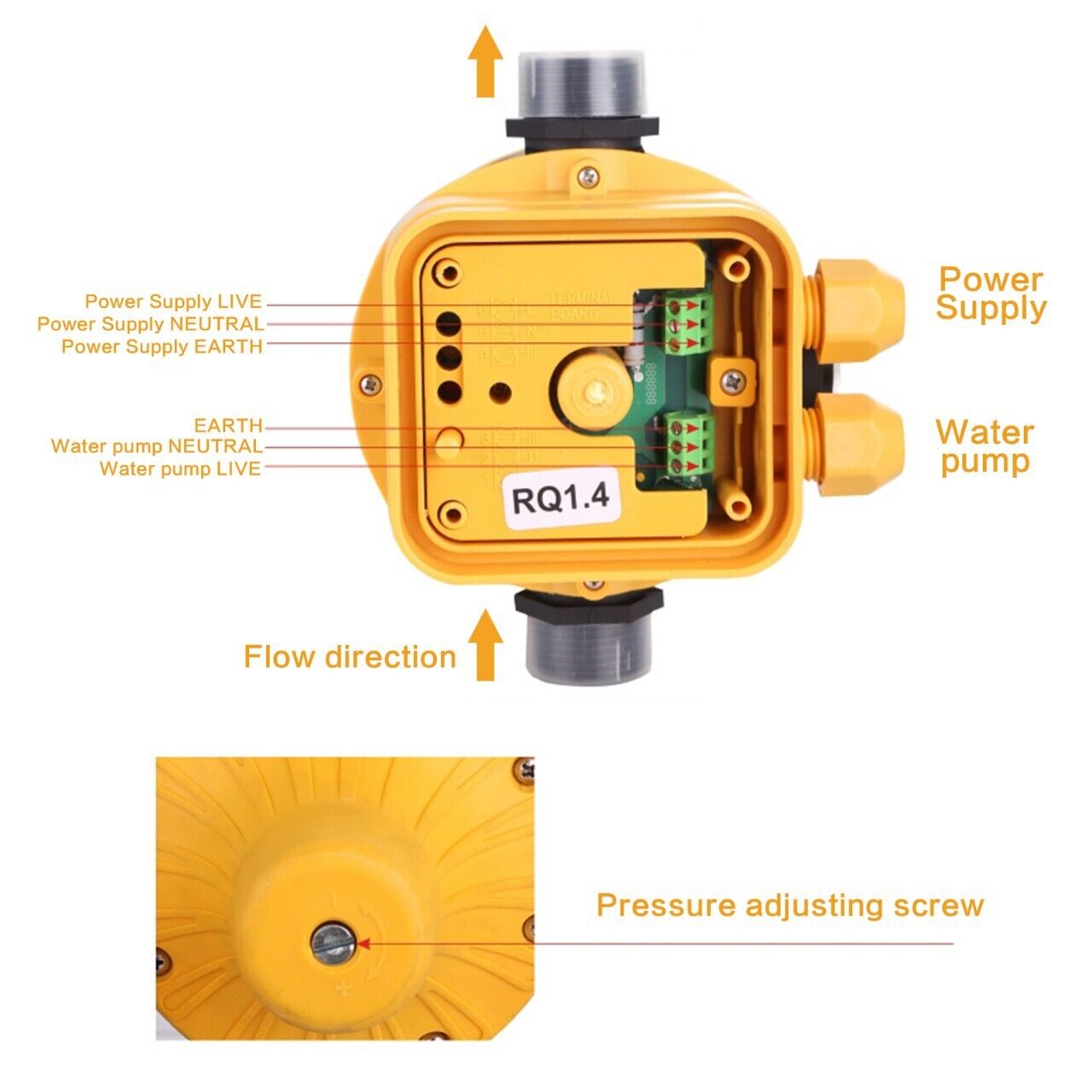 Automatic Water Pump Controller Pressure Electric Switch