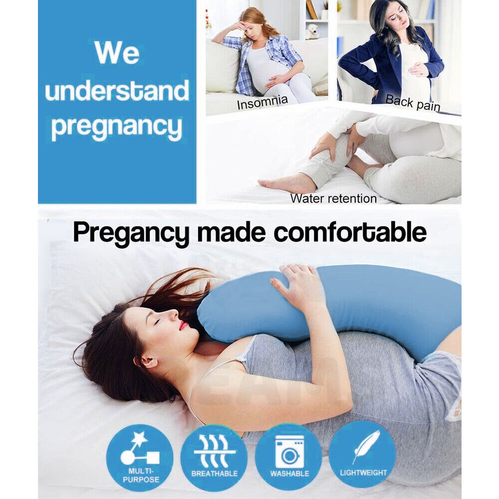 Large Size Maternity Pregnancy Nursing Sleeping Body Boyfriend Pillow-80 x 140cm