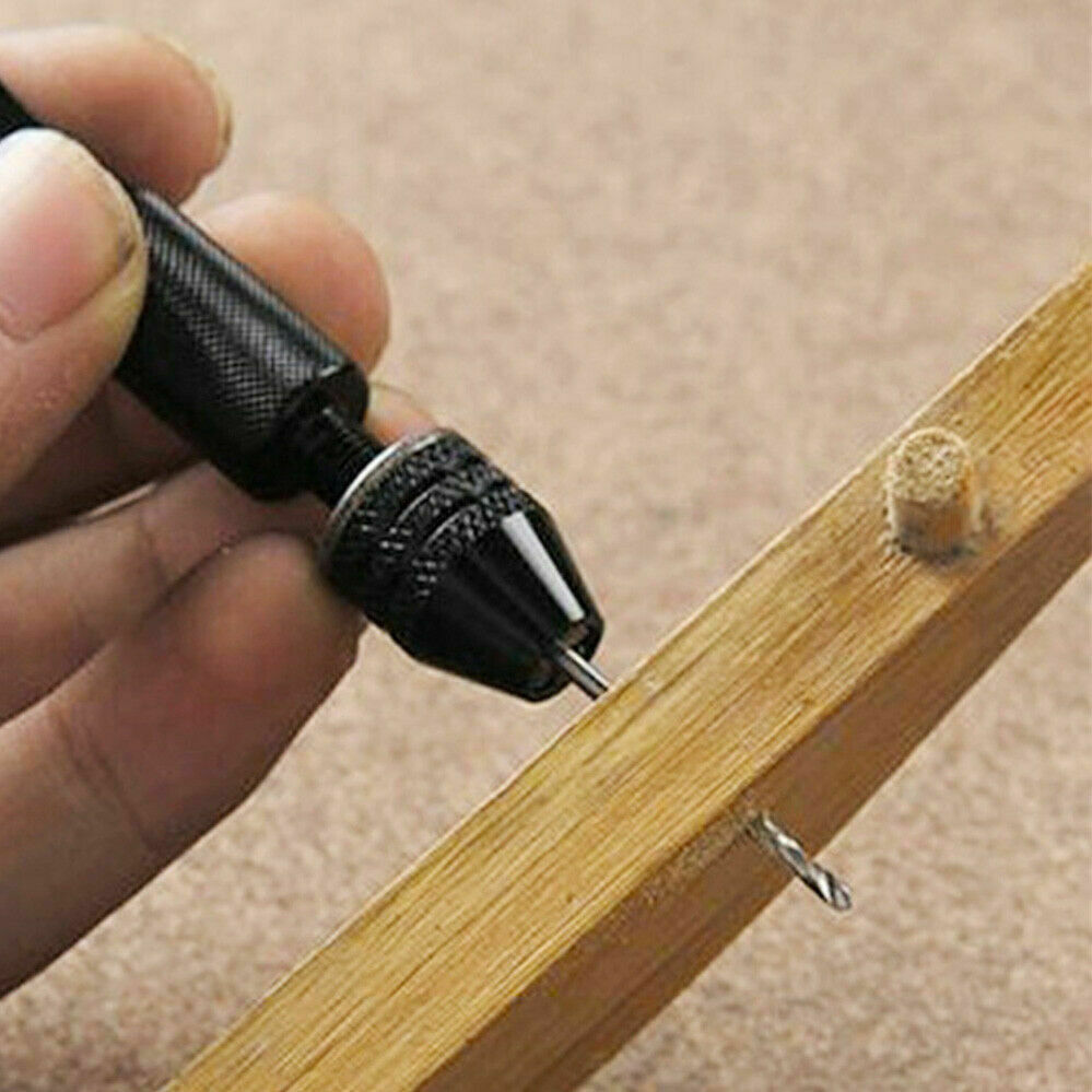 20/25PCS Mini hand drill Vise Hand Bits Twist Woodworking Set Precision Pin ausell