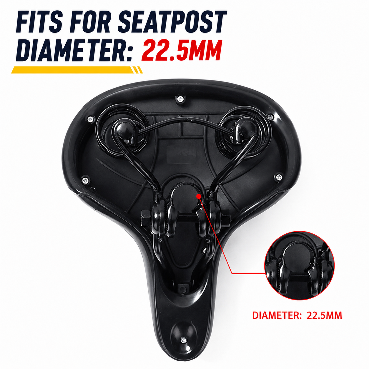 Wide Big Bum Bike Bicycle Gel Cruiser Comfort Saddle Seat Sporty Soft Cushion