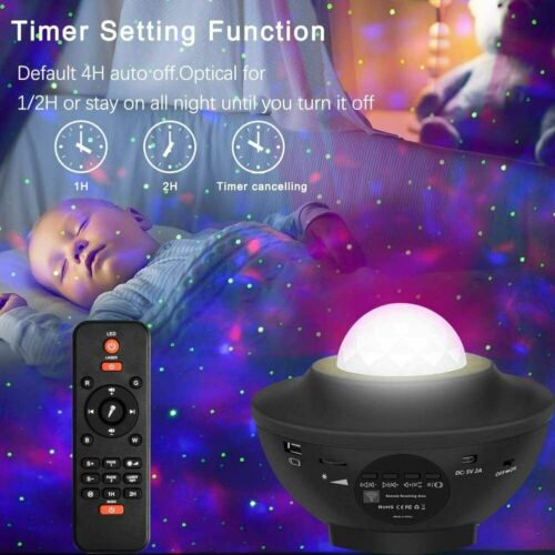 LED Galaxy Starry Night Light Projector Ocean Star Sky Party Kids Baby Room Lamp