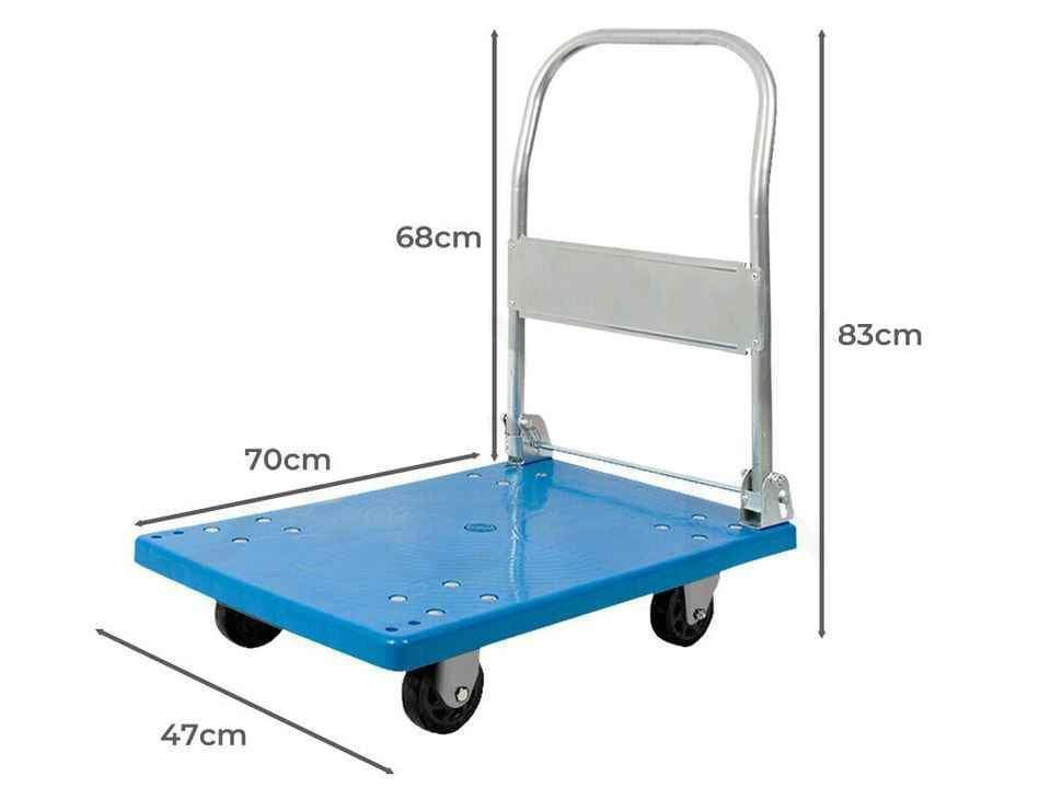 Foldable Platform Trolley Hand Truck Folding Cart Industrial Easy Carry Tranport