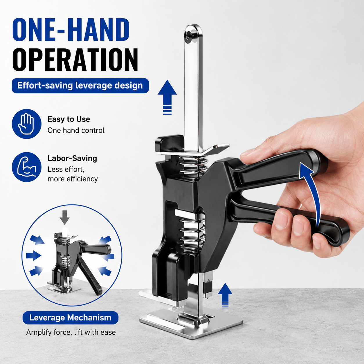 Labor-Saving Arm Effort Elevator Board Lifter Cabinet Jack Door Use Hand Tool AU
