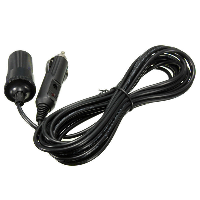 5m Car Cigarette Cigar Lighter Adapter Extension Cable Socket Charger Lead 12v