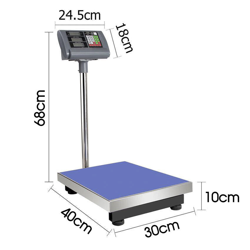 150kg/300kg Electronic Computing Digital Platform Scales Postal Shop Scale Weight