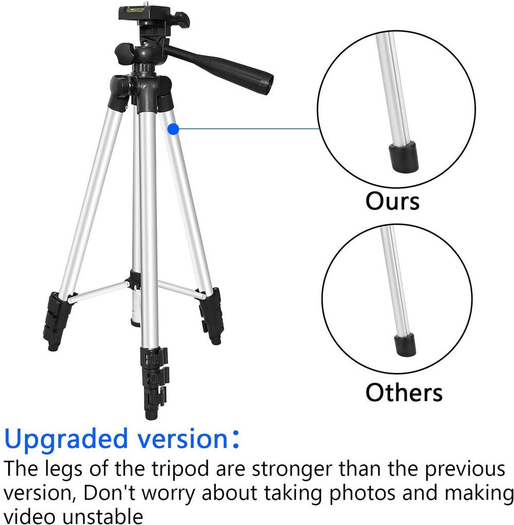 106cm Adjustable Camera Tripod Mount Stand Phone Holder for Samsung Universal AU