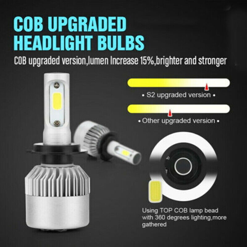 H11 2000w 300000lm led headlight kit lamp bulbs globes high low beam upgrade