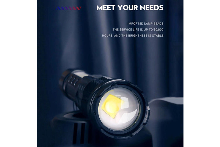 900000 Lumens XHP50 Zoom Flashlight LED Rechargeable Lamp Torch $13.99 Don't Pay$23.99info