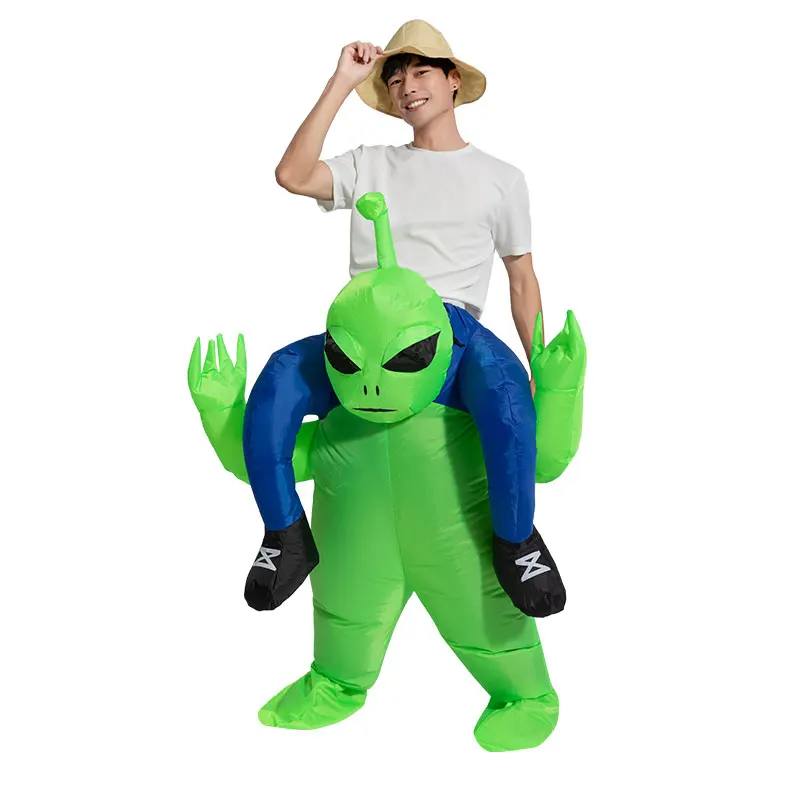 Adult Kids Alien Inflatable Costume Fun Party Halloween Costume for man Women Cosplay