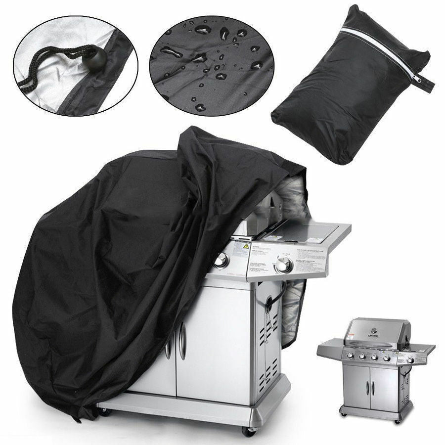 BBQ Grill Cover 4 Burner Outdoor UV Waterproof Gas Charcoal Barbecue Protector