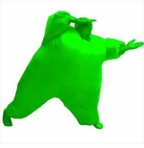 Inflatable Fancy Chub Fat Masked Suit Dress - Blow Up Christmas Party Costume