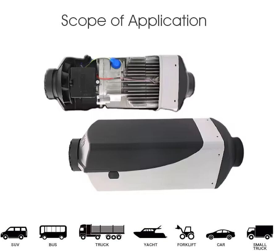 Diesel Air Heater 12V 8KW Tank Remote Control Thermostat Caravan Motorhome RV