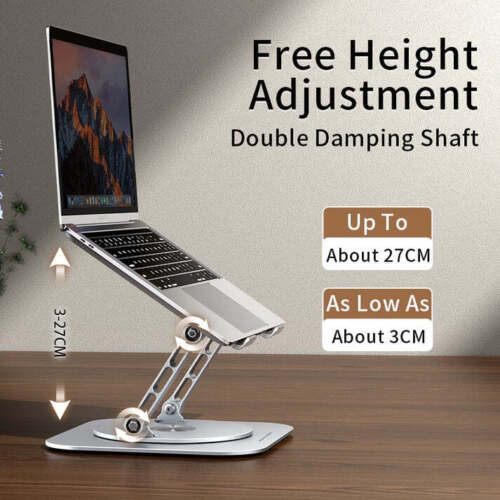 Adjustable Laptop Stand 360 Rotating Ergonimic Foldable Laptop Riser for Desk