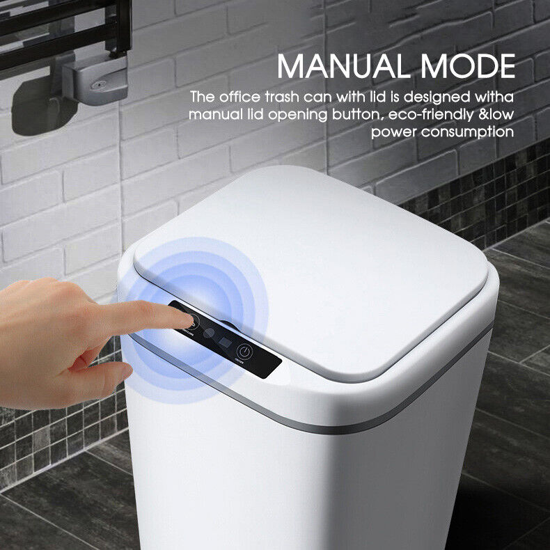 12-18L Smart Trash Bin Automatic Motion Sensor Rubbish Waste Bin Basket Toliet