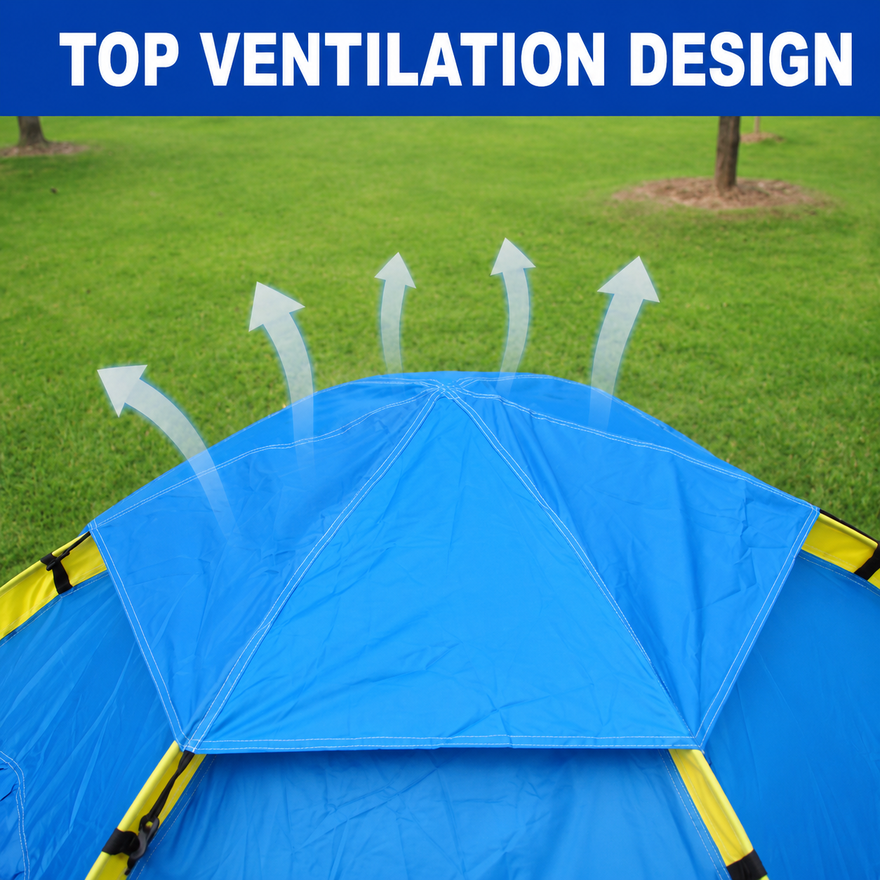 6 Person Instant Tent Pop-Up Camping Tent Set Hiking Fishing Up in Second Carry