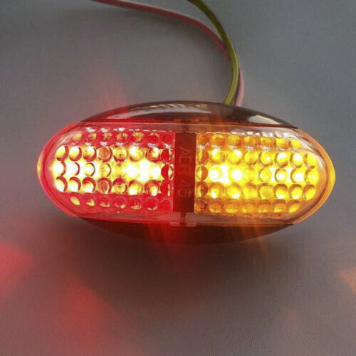 10X 10v-30v Side Marker DC Amber Clearance Lights Indicators LED Trailer Truck