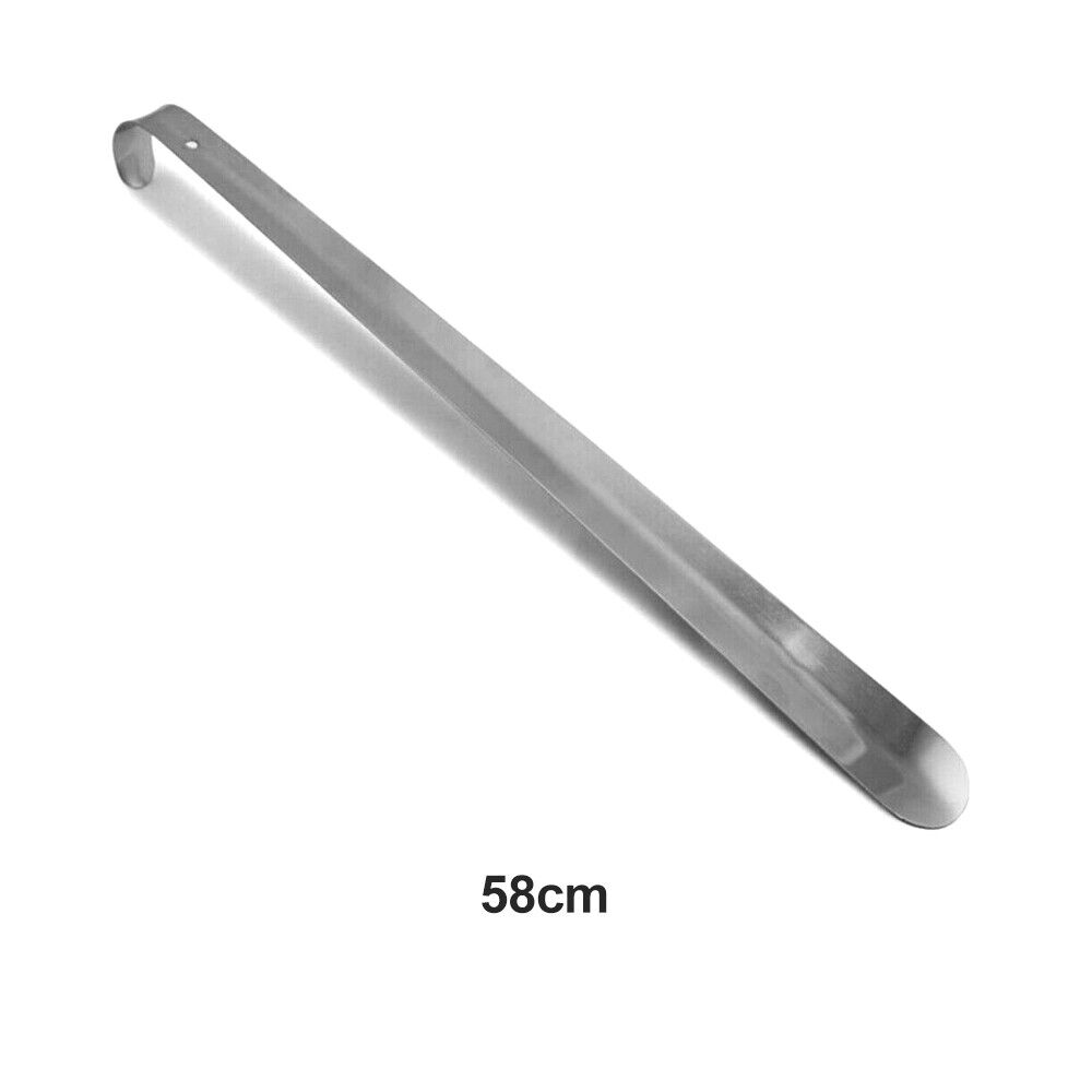 58cm Long Handle Shoehorn Stainless Steel Shoe Horn Lifter Tool