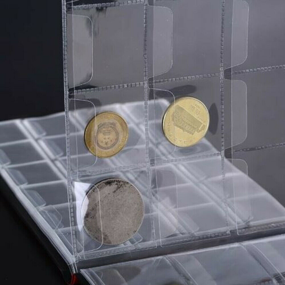 480 Coin Holder Collection Storage Collecting Money Penny Pockets Album Book