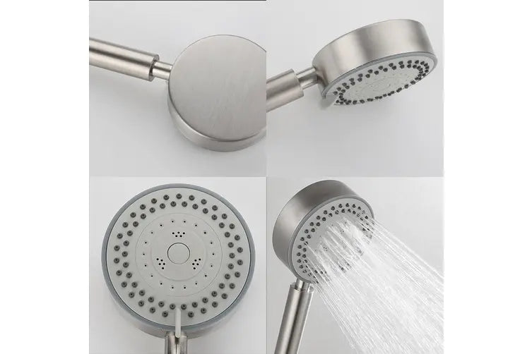 Ozstock Adjustable Stainless Steel Shower Head & 1.5M Hose Handheld 5-Modes Shower Head