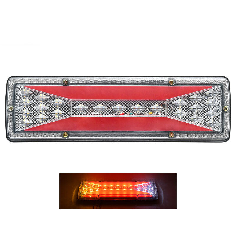 X2 LED Trailer Lights Tail Lamp Stop Brake Dynamic Indicator 12V Taillight Pair